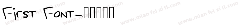 First Font字体转换